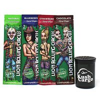 Lion Circus Hemp Wraps Variety Pack 4 Flavors (12 Packs)