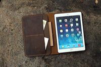 Personalized vintage distressed leather iPad cover case for 2017 iPad Pro 10.5 / New iPad Pro 10.5 leather cover portfolio IDP1005S
