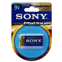 SONY 6AM6PT-B1A 9V Stamina Platinum Alkaline Battery Retail Pack - Single