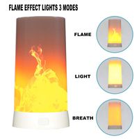 Led Flame Light,Rechargeable USB Flame Lamp,3 Flame Modes Waterproof Table Lamp with Magnetic Base Smart Remote Control
