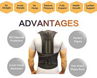 Back Brace Waist Support Belt - Helps Relieve Lower Back Pain, Round Shoulder, Sciatica, Scoliosis, Herniated Disc or Degenerative Disc Disease