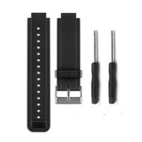 HWHMH Allrun Replacement Silicone Bands with 2PCS Pin Removal Tools for Garmin Vivoactive (No Tracker, Replacement Bands Only) (Black)