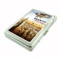 New York City Braniff Airways Cigarette Case with Built In Lighter D-177