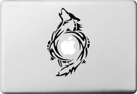 ATJC Up Wolf Decal Sticker Skin for Apple Macbook Pro Air Mac 13" inch / Unibody 13 Inch Laptop