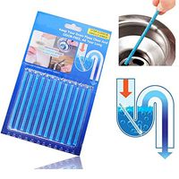 KCASA 12PCS/ Set Sani Cleaing Sticks Keep Drains Pipes Clear And Odor Home Cleaning Tools for Pipe Bathroom kitchen Clean tools