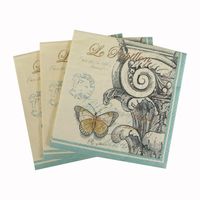 Cocktail Size Paper Napkin,Corinthian