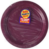 Big Party Pack Berry Red Paper Plates | 9" | Pack of 50 | Party Supply