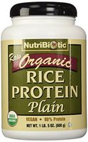 NutriBiotic Organic Rice Protein Plain, 21 Ounces