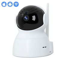 Panoramic Camera, INKERCOOP 1080P Mini Wireless Commercial Home IP Security Camera Baby Pet Nanny Monitor Surveillance Camera 360 Fisheye Pan/Tilt/Zoom Alarm P2P Motion De