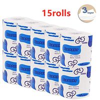 Silky & Smooth Soft Professional Series Premium 3-Ply Toilet Paper, Home Kitchen Toilet Tissue, Soft, Strong and Highly Absorbent Hand Towels for Daily Use (15 Rolls)