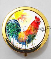 BlackKey Animal Chicken 3-Compartment Decorative Pocket Gift Box Case Organizer for Pill, Color 2 -1792