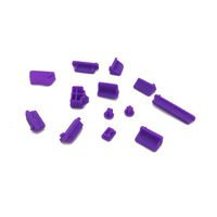 GerTong 13 Piece/Set Dustproof Cover Stopper Universal Anti-Dust Silicone Plugs for PC Laptop and Notebook Computers (Purple)
