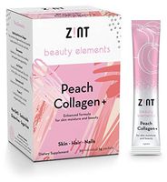 Zint Sweet Marine Collagen Powder Beauty Drink Mix (Peach): Sugar-Free Collagen Peptides Drink w/Glucosamine, Hyaluronic Acid, Vitamin C, Acai Extract (30 5g Packets)