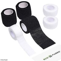 Self Adhering Bandage - Sport Injury Wrap Tape - Pack of 6 - Supports Muscles and Joints - Easy to Apply and Tear - Does not Stick to your Skin - Elastic, Water Repellent, Breathable - Relieves Stress