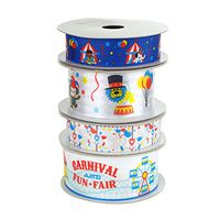 Homeford FCR00000CARNIVAL_04X Ribbon 7/8" White