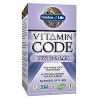 Garden of Life Vitamin Code Raw Prenatal Multivitamin, Whole Food Prenatal Vitamins with Iron, Folate not Folic Acid, Best Vegetarian Gluten Free Prenatals for Women, 30 Capsules *Packaging May Vary*