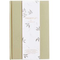 Promptly Journals - Childhood History Journal (Sage Green) - Keepsake Baby Book, Records Every Stage of Child's Life, Pregnancy Thru Age 18 Years, Elegant Unisex Design for Boy or Girl