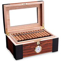 JUFU Cigar Box Cigar Box, Humidor, Humidor, Humidor, Visible Window, 2 Colors, Optional, 100 @@ (Color : A)