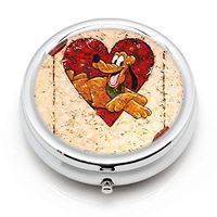 DISNEY COLLECTION Pill Case Disney Pluto with A Heart 3 Sets Water Rust Proof Travel Portable Daily Medicine Pill Box