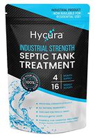 HYCURA Industrial Strength Septic Tank Treatment That Works – Avoid Costly Repairs w/Billions of ENVIRO-Safe Bacteria Septic Tank Enzymes That Unclog Pipes, Pumps & Backed Up Leach Drain Fields & RV