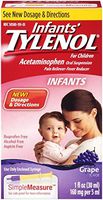 Tylenol Infant Drops - Grape - 1 oz Pack of 2