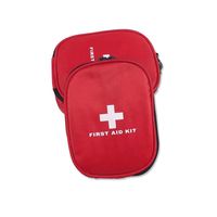 LJJ Mini First Aid Kit,38 Pieces Small First Aid Kit - Includes Alcohol Swab,PVC Gloves,Non-Woven Tape,Scissors for Travel, Home, Office, Vehicle,Camping, Workplace & Outdoor (Red)