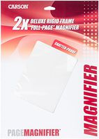 Carson 2x Power Rigid Frame 8.5x11 Inch Page Magnifier for Reading Newspapers, Magazines, Books and More (DM-21)