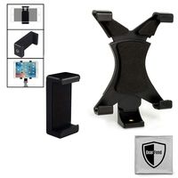 GearFend Universal Tablet Tripod Mount and Universal Smartphone Tripod Mount Plus Microfiber Cleaning Cloth