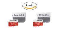 Samsung 256GB EVO Plus Class 10 UHS-I microSDXC U3 with Adapter (MB-MC256GA) (2 Pack)