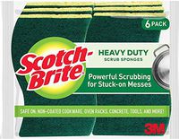 Scotch-Brite Heavy Duty Scrub Sponge, 6-Sponges, 5 Pack