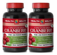 Antioxidant Complex - Cranberry Concentrate 50:1 - Pure and Potent Ingredients - Cranberry Oil - 2 Bottle (120 Softgels)