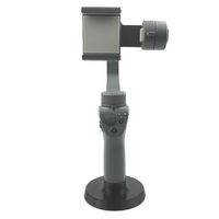 Camera Tripod Mount Extension Stand Mount Base Lightweight Scalable for DJI Osmo Mobile Phone Gimbal 2 (Black)