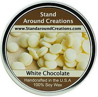 Premium 100% All Natural Soy Wax Aromatherapy Candle - 16oz Tin - White Chocolate: The aroma of creamy cocoa butter, marshmallow, meringue, white chocolate, and vanilla beans.