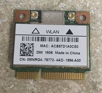 MXX0D - Dell Wireless 1506 DW1506 WiFi 802.11 b/g/n Half-Height Mini-PCI Express Card - MXX0D