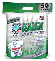 INTEX SUPPLY 50CT WHT Fiber Rags