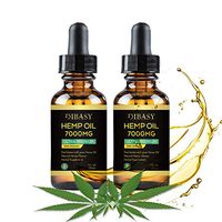 2 Pack Hemp Oil 7000mg - Hemp Oil Extract for Pain Anxiety & Stress Relief, Helps with Sleep, Skin & Hair - All Natural Drops 100% Organic Non-GMO Rich in Omega 3,6,9