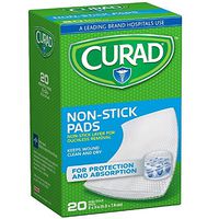 Curad Small Non-Stick Pads 2 x 3 in 20 ea (Pack of 5)