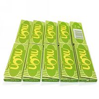 10 booklets Moon 1.0" inch Regular Size 70mm Green Hemp Cigarette Tobacco Rolling Papers 500 Leaves Totally