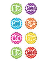 Teacher Created Resources Chevron Mini Stickers