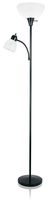 V-LIGHT Floor Lamp with 3-Way Socket and Separate Adjustable Gooseneck Reading Lamp, CFL (VS100243B)