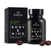 SHAYA-Botanicals FS Hemp Oil SoftGel Capsules 750mg 30ct 25mg Per Capsule