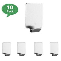 Emoly 10 Pack Vinyl Siding Hooks, Heavy Duty Stainless Steel Low Profile No-Hole Vinyl Siding Clips for Hanging