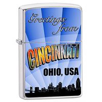 Zippo Greetings from Cincinnati Lighter