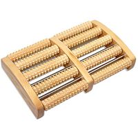 FEN Wooden Foot Massager Home Relieve Pressure Plantar Fasciitis Foot Pain and Acupressure Massage Foot Massage Tool Gift Multi-Size Roller (Energy A+) (Size : Large 5 Rows)