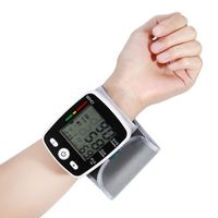 Bulges Durable Automatic LCD Digital Display Wrist Blood Pressure Monitor Pulse Oximeters