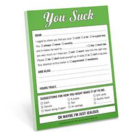 Knock Knock 12092  Nifty Note Pad, You Suck