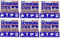 Pumie Scouring Stick, 6 Pack, By US Pumice, Each Pumice Stick Measures 5.75x1.25x0.75 inches, Heavy Duty (6)