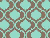 Aqua and Brown Print Tissue Paper Ream 240 Sheets Wholesale Packaging Gift Wrap