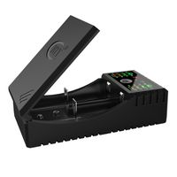 Semoic Universal Battery Charger, LED Display Speedy Smart Charger for Rechargeable Batteries, Compatible with Ni-MH C SC A AA AAA 6F22(9V), Li-ion 18650 18500 16340(RCR123) 10440 LiFePO4