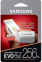 Samsung EVO+ 256GB UHS-I microSDXC U3 Memory Card with Adapter (MB-MC256DA/AM) (2 Pack)